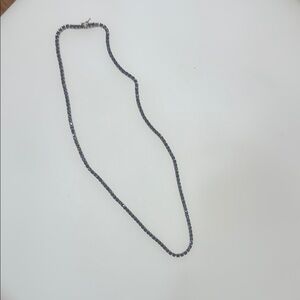 20” 3mm .925 Silver and Mystic Topaz AAA CZ Tennis Necklace